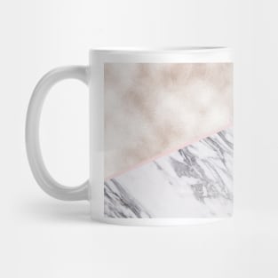 Florence rose gold pearl and marble Mug